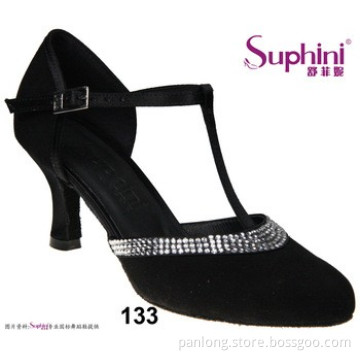 Suphini Ballroom Latin Dance Shoes Women Satin Ballroom Shoes